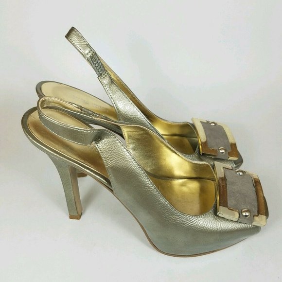 NINE‎ WEST FLAMBEAU PLATFORM HEELS 5.5 M - Picture 2 of 10